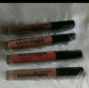 Brand New NYX lip lingerie liquid lipstick bundle